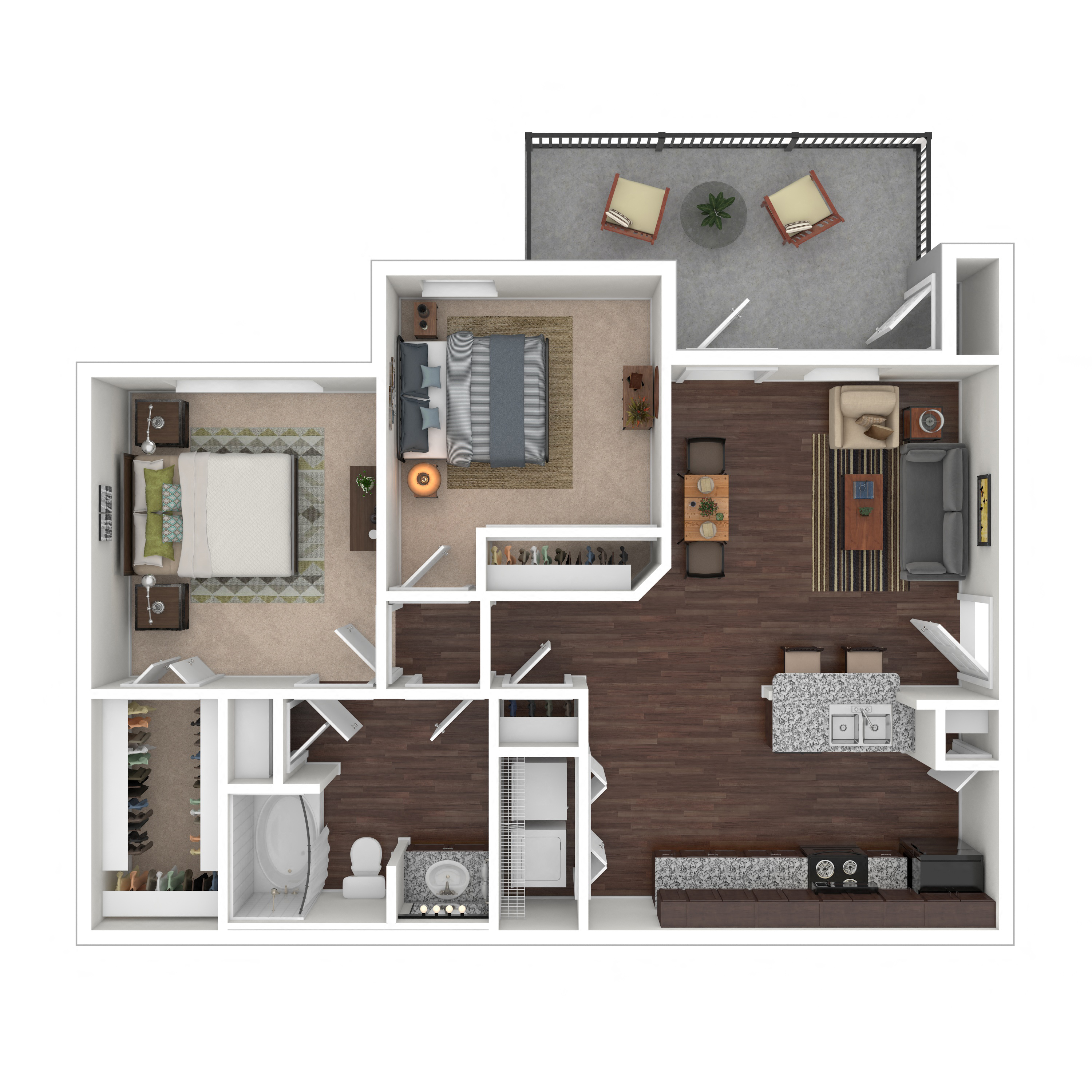 Floor plan layout diagram for 2A